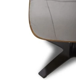 My New Design Repose-pieds Pouf En Microfibre Et Chêne Naturel - Microfibre Gris -Magasin De Chaises pouf en microfibre et chene naturel microfibre gris 2