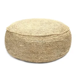Bazar Bizar Poufs Pouf En Raphia Naturel