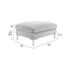 Zuiver Poufs Pouf En Tissu Beige 5 Zuiver Poufs Pouf En Tissu Beige -Magasin De Chaises pouf en tissu beige 5