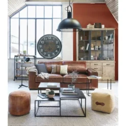 Maisons Du Monde Poufs Pouf En Tissu Recyclé -Magasin De Chaises pouf en tissu recycle 1000 6 0 155267 11