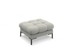 Micadoni Home Poufs Pouf En Tissu Structuré Beige Clair -Magasin De Chaises pouf en tissu structure gris clair