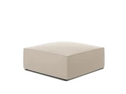 Micadoni Home Poufs Pouf En Velours Beige 2 Micadoni Home Poufs Pouf En Velours Beige -Magasin De Chaises pouf en velours beige 2