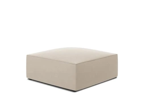 Pouf en velours beige Micadoni Home Poufs Pouf En Velours Beige -Magasin De Chaises pouf en velours beige 2