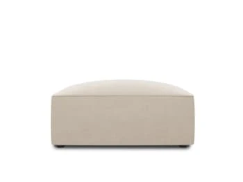 Pouf en velours beige Micadoni Home Poufs Pouf En Velours Beige -Magasin De Chaises pouf en velours beige 3