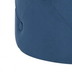 Beliani Poufs Pouf En Velours Bleu Foncé -Magasin De Chaises pouf en velours bleu fonce 2