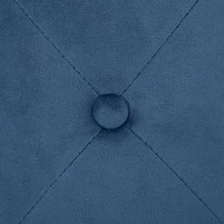 Beliani Poufs Pouf En Velours Bleu Foncé -Magasin De Chaises pouf en velours bleu fonce 3