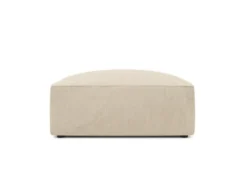 Micadoni Home Poufs Pouf En Velours CÎtelé Beige Clair