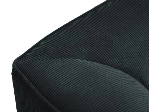 Pouf en velours côtelé bleu Micadoni Home Poufs Pouf En Velours Côtelé Bleu -Magasin De Chaises pouf en velours cotele bleu 1