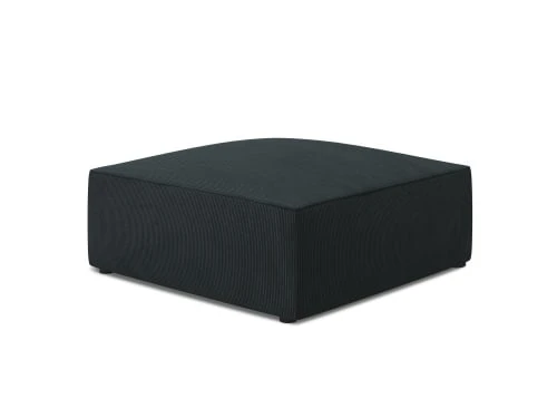 Pouf en velours côtelé bleu Micadoni Home Poufs Pouf En Velours Côtelé Bleu -Magasin De Chaises pouf en velours cotele bleu 2