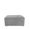 Zuiver Poufs Pouf En Velours Côtelé Gris Clair