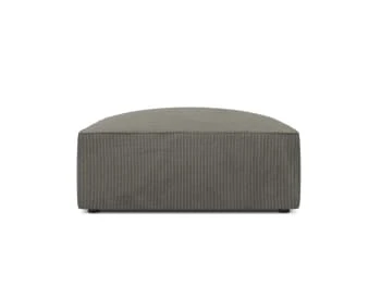 Pouf en velours côtelé gris foncé Micadoni Home Poufs Pouf En Velours Côtelé Gris Foncé -Magasin De Chaises pouf en velours cotele gris clair 3