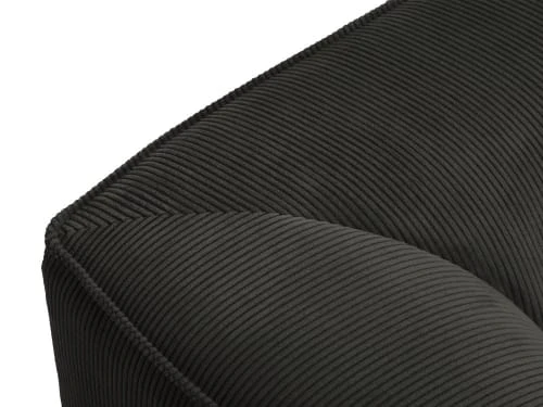 Pouf en velours côtelé gris foncé Micadoni Home Poufs Pouf En Velours Côtelé Gris Foncé -Magasin De Chaises pouf en velours cotele gris fonce 2