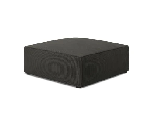 Pouf en velours côtelé gris foncé Micadoni Home Poufs Pouf En Velours Côtelé Gris Foncé -Magasin De Chaises pouf en velours cotele gris fonce 3