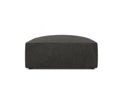 Micadoni Home Poufs Pouf En Velours Côtelé Jaune -Magasin De Chaises pouf en velours cotele gris fonce 5