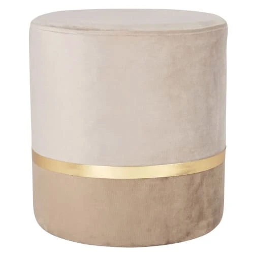 Maisons Du Monde Poufs Pouf En Velours Gris Clair Et Métal Doré -Magasin De Chaises pouf en velours gris clair et metal dore 1000 16 14 212312 1