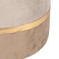 Maisons Du Monde Poufs Pouf En Velours Gris Clair Et Métal Doré -Magasin De Chaises pouf en velours gris clair et metal dore 1000 16 14 212312 3