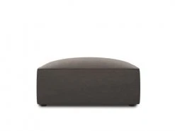 Micadoni Home Poufs Pouf En Velours Gris Foncé