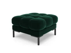 Micadoni Home Poufs Pouf En Velours Vert Bouteille