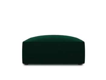 Pouf en velours gris foncé Micadoni Home Poufs Pouf En Velours Gris Foncé -Magasin De Chaises pouf en velours vert bouteille 7