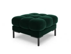 Micadoni Home Poufs Pouf En Velours Noir -Magasin De Chaises pouf en velours vert bouteille 8