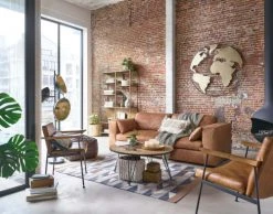 Maisons Du Monde Poufs Pouf Imitation Cuir Marron -Magasin De Chaises pouf imitation cuir marron 1000 7 39 222792 4