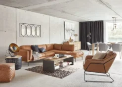 Maisons Du Monde Poufs Pouf Imitation Cuir Marron -Magasin De Chaises pouf imitation cuir marron 1000 9 0 222794 4