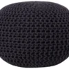 Beliani Poufs Pouf Noir 50 X 35 Cm