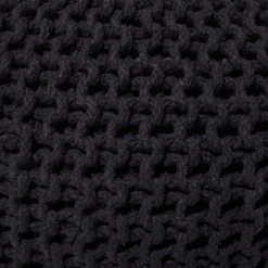 Beliani Poufs Pouf Noir 50 X 35 Cm -Magasin De Chaises pouf noir 50 x 35 cm 4