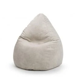 Sitting Point Poufs Pouf Poire Aspect Cuir Vielli Gris 70x110 -Magasin De Chaises pouf poire aspect cuir vielli beige 70x110 1