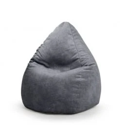 Sitting Point Poufs Pouf Poire Aspect Cuir Vielli Gris 70x110 -Magasin De Chaises pouf poire aspect cuir vielli gris 70x110 4