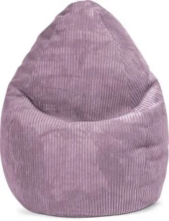 Sitting Point Poufs Pouf Poire XL D'intérieur Velours Grosse Cote Mauve 70x110cm -Magasin De Chaises pouf poire xl d interieur velours grosse cote mauve 70x110cm 3