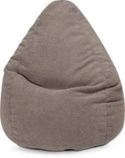 Sitting Point Poufs Pouf Poire XXL D'intérieur Fourrure Douce Beige 80x130cm -Magasin De Chaises pouf poire xxl d interieur fourrure douce taupe 80x130cm