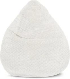 Sitting Point Poufs Pouf Poire XXL Fausse Fourrure Douce à Relief Taupe 80x130cm -Magasin De Chaises pouf poire xxl fausse fourrure douce a relief ivoire 80x130cm 4