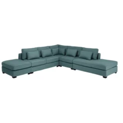 Maisons Du Monde Poufs Pouf Pour Canapé Modulable Bleu Pétrole -Magasin De Chaises pouf pour canape modulable bleu petrole 1000 1 40 203236 4