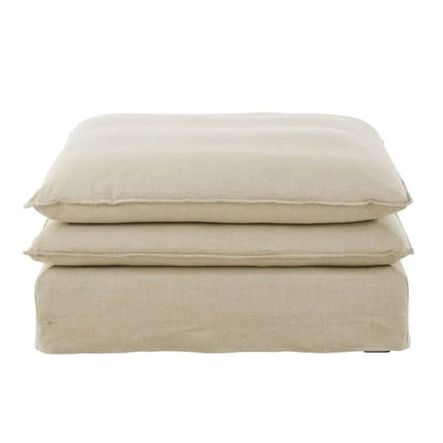 Pouf pour canapé modulable en lin Maisons Du Monde Assises Pouf Pour Canapé Modulable En Lin -Magasin De Chaises pouf pour canape modulable en lin 1000 6 1 187822 1