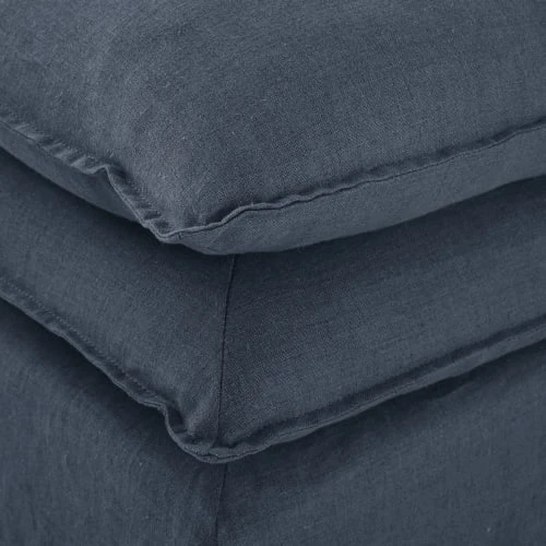 Pouf pour canapé modulable en lin bleu nuit Maisons Du Monde Poufs Pouf Pour Canapé Modulable En Lin Bleu Nuit -Magasin De Chaises pouf pour canape modulable en lin bleu nuit 1000 3 30 202201 3