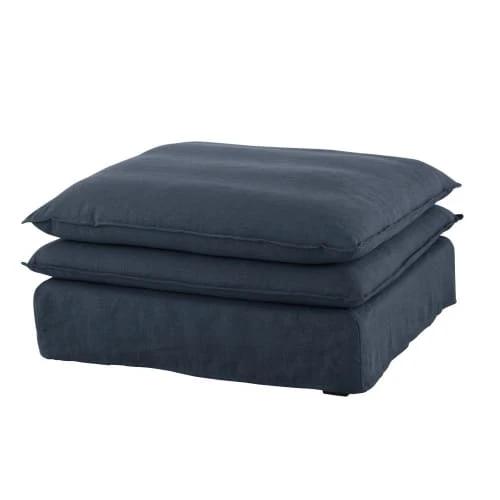 Pouf pour canapé modulable en lin bleu nuit Maisons Du Monde Poufs Pouf Pour Canapé Modulable En Lin Bleu Nuit -Magasin De Chaises pouf pour canape modulable en lin bleu nuit 1000 3 30 202201 6
