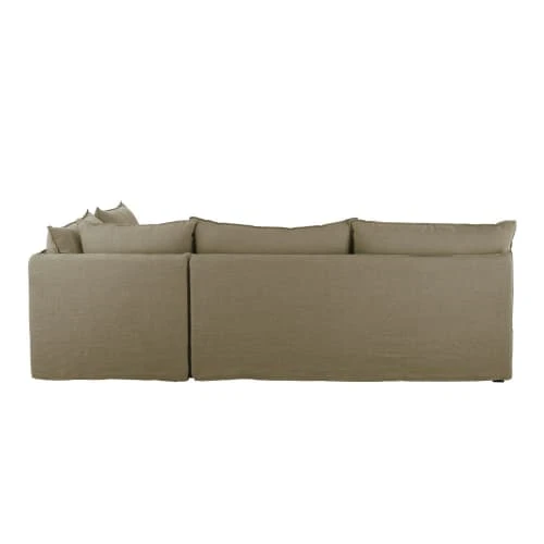 Pouf pour canapé modulable en lin vert kaki Maisons Du Monde Poufs Pouf Pour Canapé Modulable En Lin Vert Kaki -Magasin De Chaises pouf pour canape modulable en lin vert kaki 1000 7 34 202205 4