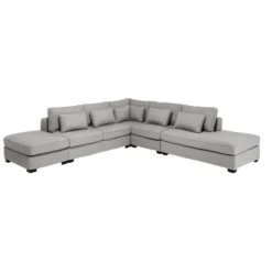 Maisons Du Monde Poufs Pouf Pour Canapé Modulable Gris Clair 3 Maisons Du Monde Poufs Pouf Pour Canapé Modulable Gris Clair -Magasin De Chaises pouf pour canape modulable gris clair 1000 0 39 203235 4