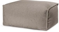 Sitting Point Poufs Pouf Repose Pied Carré Fourrure Douce Beige 55x65x35cm -Magasin De Chaises pouf repose pied carre fourrure douce taupe 55x65x35cm