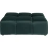 Kare Design Poufs Pouf Repose-pieds En Velours Vert Foncé