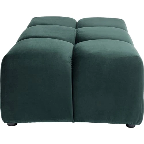 Pouf repose-pieds en velours vert foncé Kare Design Poufs Pouf Repose-pieds En Velours Vert Foncé -Magasin De Chaises pouf repose pieds en velours vert fonce 4