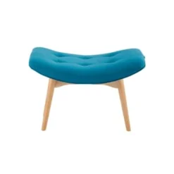 Maisons Du Monde Repose-pieds à Bouclettes Blanches Et Bouleau Massif -Magasin De Chaises pouf repose pieds style scandinave bleu petrole iceberg 1000 10 22 156478 7 1