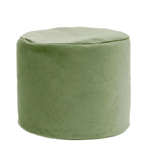 Pouf rond d'intérieur en velours sauge Jumbo Bag Poufs Pouf Rond D'intérieur En Velours Sauge -Magasin De Chaises pouf rond d interieur en velours sauge