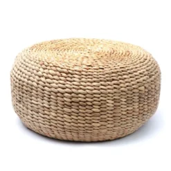 Bazar Bizar Poufs Pouf Rond En Jacinthe D'eau D60