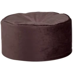 Maisons Du Monde Poufs Pouf Rond En Polyester Mauve