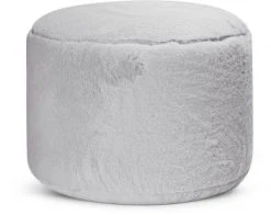 Sitting Point Poufs Pouf Rond Fausse Fourrure Douce Taupe Beige 50x30cm -Magasin De Chaises pouf rond fausse fourrure douce gris clair diametre 50x30cm