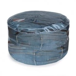 Reversible Poufs Pouf Rond Transparent à Remplir -Magasin De Chaises pouf rond transparent a remplir 3