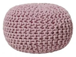 Beliani Poufs Pouf Rose 40 X 25 Cm