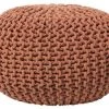 Beliani Poufs Pouf Rouille 50 X 35 Cm